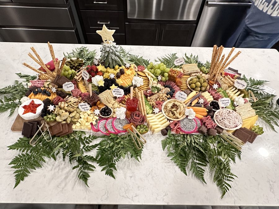 Stunning holiday grazing table